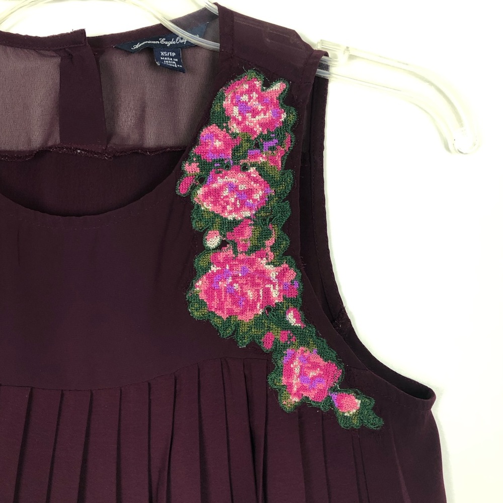 American Eagle Outfitters Embroidered Blouse